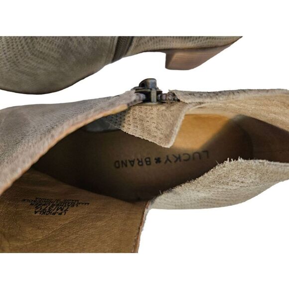 Lucky Brand tan suede booties. Size 7. - Picture 5 of 6